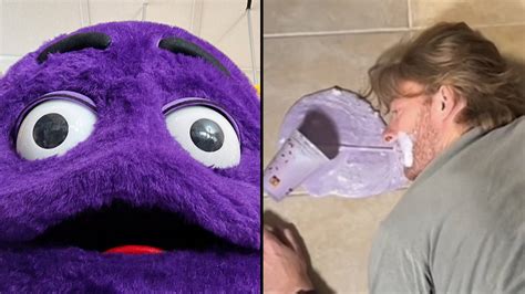 In what are seemingly creepy videos, these TikTokers portray the. . The grimace shake incident